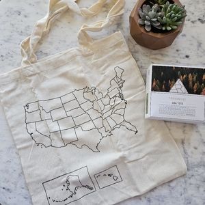 NWT Trouvaille United States Tote Bag Color in Your Travels Road Trip Tote Bag